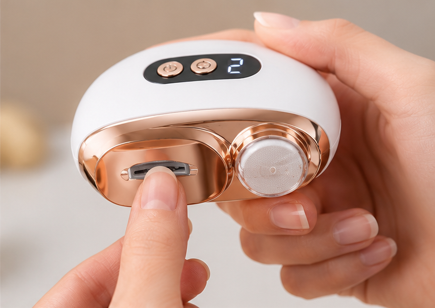 NivoraLuxe SmartTrim™ – Electric Nail Clipper & Polisher
